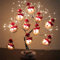 Ding Yongliang Luci Stringa Natalizia, a forma di pupazzo di neve, batteria, luci bianche, 2 Metri 10 Luci LED, Impermeabile, All'aperto per Giardini, Casa, Festa di Natale