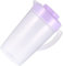 Pulabo Grande carafe à eau avec couvercle en plastique pour thé glacé - 2 L - Violet