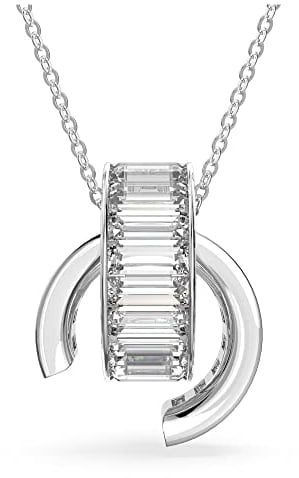 Swarovski Matrix Tennis Armband, Rhodiniertes Armkettchen mit Strahlenden Swarovski Kristallen