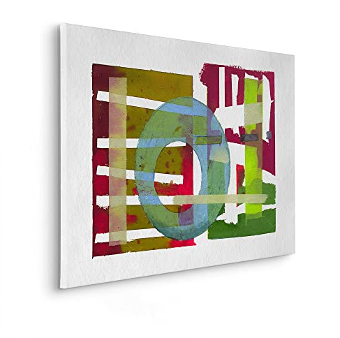 Komar Keilrahmenbild im Echtholzrahmen - Round About - Größe 60 x 90 cm - Wandbild, Kunstdruck, Wanddekoration, Design, Wohnzimmer, Schlafzimmer