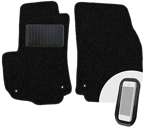 moto-MOLTICO Vorne Fußmatten Auto Velours Autoteppiche Schwarz Automatten Set 2-teilig passend für Opel Zafira B 2005-2011