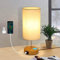 Glitzerlife Tischlampe Wohnzimmer Nachttischlampe Touch- Dimmbar Warmweiß Licht mit Stoff Lampenschirm USB Ladefunktion E27 Led Lampe für Modern Deko Schlafzimmer Wohnzimmer Nachttisch