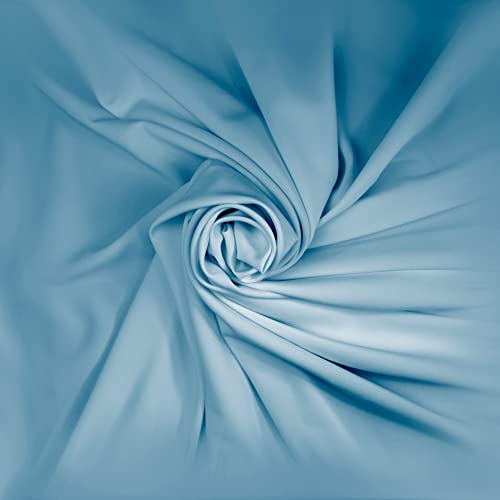 Rollmayer Stoff Fabric Meterware für Deko, Bekleidung und Basteln I Menge - 1 = 50cm Länge. Breite - 150cm I Kollektion Vivid, Himmelblau 14