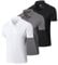 Gaiatiger 3 Pack Mens Polo Shirts Short Sleeve Quick Dry Lightweight Golf Casual Collared Tops Breathable Moisture Wicking Work Shirts（0427） Black Grey White-M
