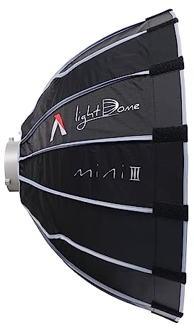 Aputure Light Dome Mini III Softbox 22,8 Zoll Tiefe Octagon-Softbox,Verbesserte Version für Videoleuchte Aputure Amaran 200/100/300c/150c/60d s/60x s