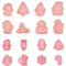 16 Pcs Christmas Cookie Cutter, 3D Pressable Christmas Biscuit Cutter, Plastic Christmas Cookie Stamp for Cookie Baking Christmas Decorations