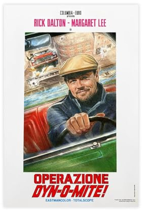 Once upon A Time in Hollywood – Filmposter auf Leinwand, Poster, Wandkunst, Dekor, Bild, Gemälde für Wohnzimmer, Schlafzimmer, Dekoration, ungerahmt, 30 x 45 cm