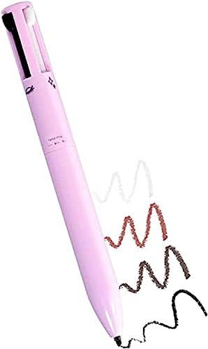 1 x rosa 4-in-1-Make-up-Stifte, Touch-Up-Stift, All-in-One-Make-up-Stift, wasserfest für Augen, Lippen und Gesicht, Highlight, Augenbrauenstift, Beauty-Stift für Make-up, Augenbrauenfarben und