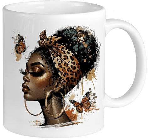 GRAZDesign Kaffeetasse Afrika - afrikanische Tasse - Kaffeebecher Schöne Yoga Tasse für Freundin als Geschenk Keramik 330ml