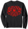 Ukraine Rote und schwarze Flagge Pixel Stickerei Stil Trysub Sweatshirt