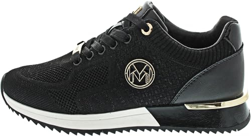 Mexx Gitte Glitter Sneaker Low Schwarz (37)