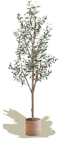 Maia Shop Plantas Artificiales Decorativas - Olivo Artificial Minimal 180 cm, Planta Artificial Grande, Decoración Hogar, Arbol Artificial, Arboles Frutales