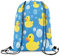 Homewish Ente Kordelzug Rucksack, Blaue Blase Kordelzug Taschen, Sommer Beach Pool Aktivität Kordelzug Rücktasche Reversibel, Schöne Bauernhaus Tier String Rucksack, Gelb