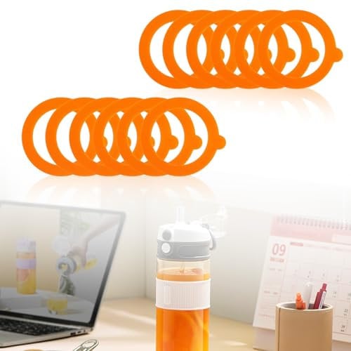 HJIAMA Gummiringe 12 Stück, Gummiringe für Weckgläser, Beheizbar, Leicht zu Reinigen, Dichtringe, Ersatz Einmachringe, Geeignet für Luftdichte Gläser, Bonbongläser, Vorratsgläser