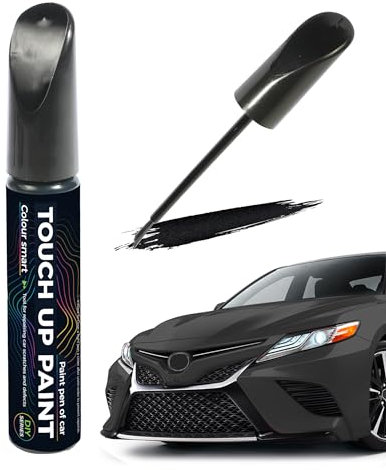 Flaconi Car Touch Up Paint Pen for Scratch Repair - Suitable for Most Vehicle Paint Repairs (Black)