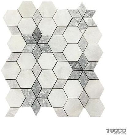 Mosaik Fliese Marmor Naturstein Starline Carrara Silver poliertes Marmor Mosaik Marble für BODEN WAND BAD WC DUSCHE KÜCHE FLIESENSPIEGEL THEKENVERKLEIDUNG BADEWANNENVERKLEIDUNG Mosaikmatte