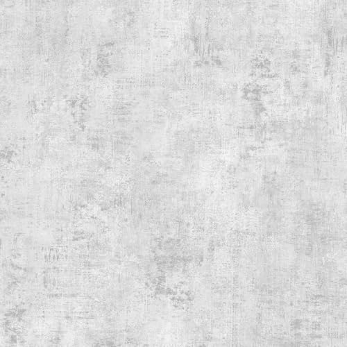 World of Wallpaper Industrial Themed Concrete Effect Textured Style Minimalist Design Wallpaper for Bedrooms, Hallways, Living Rooms, Modern Interior Grey/Silver AF0027