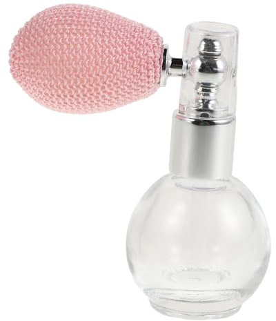 FRCOLOR Highlighter Powder Spray Bottle Refillable Perfume Bottle Glass Atomizer for Women Face Body Cosmetic