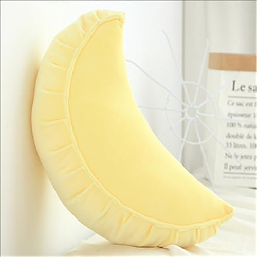Plüschtier Dumpling Kuscheltier Stofftier Kawaii Knödel Plüsch Kissen Spielzeug Kreatives Dumpling Plüsch Geschenk für Kinder Mädchen (Gelb)