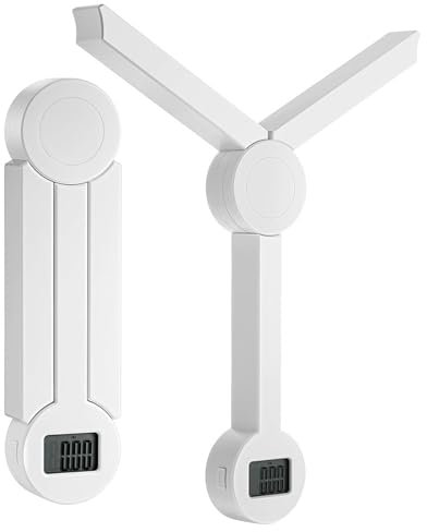 Rdjumpdjo 2X BáScula de Alimentos Plegable de Alta PrecisióN, BáScula de Cocina Digital con Pantalla LCD, BáScula de Alimentos para Medir la Ingesta Saludable