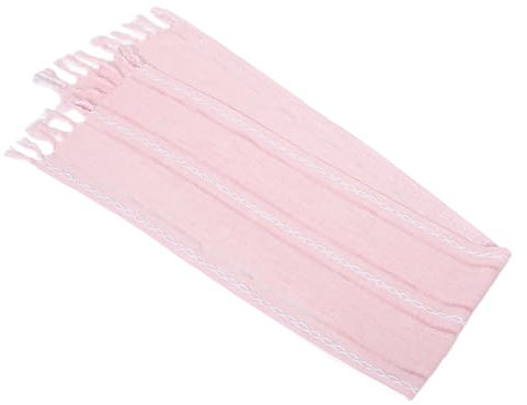 Alipis Chemin De Table Rose Poudré avec Glands Décoration Rustic Chic pour Salle à Manger pour Mariages Et Événements Spéciaux