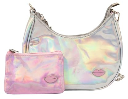 Very Bella Chic VBag Pink - Set di borsa a tracolla per bambini e mini sacchetto, borsa carina e alla moda per ragazze, perfetta per travestimenti, feste e giochi di ruolo, leggera, regolabile e