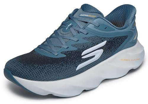 Skechers Herren Aero Burst Hands Free Slip-Ins Sneaker, Schiefer, Größe 40