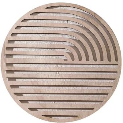 Bosiyrggrl Carved Wood Hollow Solid Wood Applique European Wooden Background Wall Decoration Home Art Pendant Ms9027
