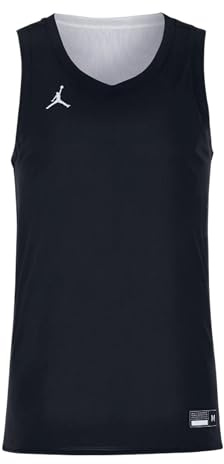 Nike Jordan Team25 Basketball Stock Reversible Jersey Schwarz Größe L