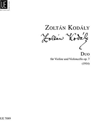 Universal Edition Kodály: Duo for Violin and Cello, Op. 7