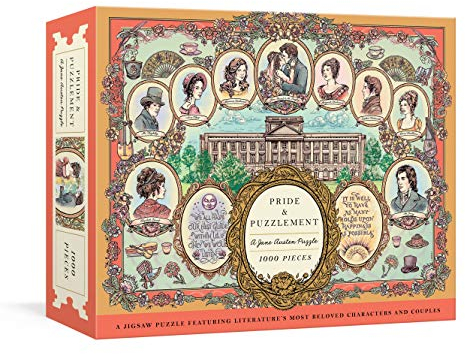 CROWN Pride and Puzzlement: A Jane Austen Puzzle: A 1000-Piece Jigsaw Puzzle Featuring Literature's Most Beloved Characters and Couples: Jigsaw Puzzles for Adults