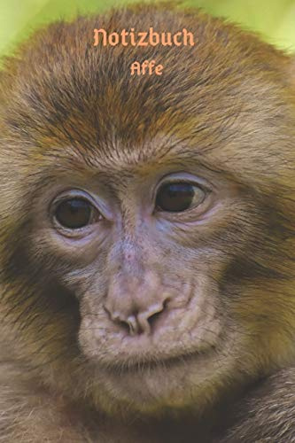 Notizbuch Affe: Tagebuch, Notizbuch mit E-mail, Telefon und Geburtstagsliste für Schule, Hobby und Freizeit.