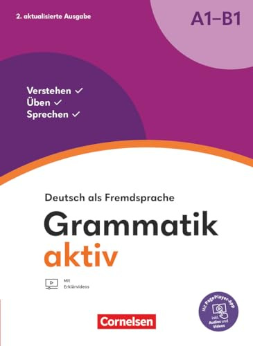 Grammatik aktiv · Deutsch als Fremdsprache. A1-B1: U>bungsgrammatik inkl. PagePlayer-App - new edition 2023