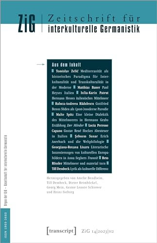 Zeitschrift für interkulturelle Germanistik: 14. Jahrgang, 2023, Heft 2: Mediterrane Interkulturalität in der Moderne