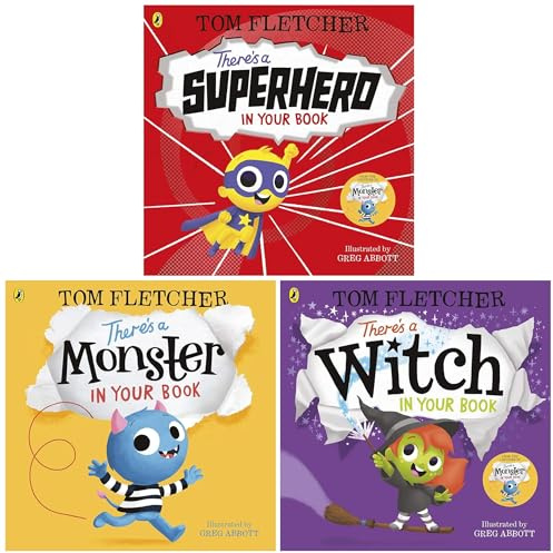 Who's In Your Book? Series By Tom Fletcher 3 Books Collection Set (Monster, Superhero & Witch)