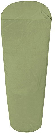 10T Schlafsack BW INLET MG Hüttenschlafsack 225x90 cm Mumienschlafsack Inlay 100% Baumwolle Grün