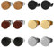 OIDEA Unisex Ohrringe Ohrstecker Rund: 6 Paare Herren Damen Ohrschmuck Set Flach 8mm breit aus Edelstahl Holz Schwarz Braun Silber Vintage Piercing Geschenk für Männer Junge Frauen Mädchen