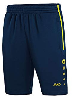 JAKO Herren Trainingsshort Active, marine/neongelb, XXL, 8595