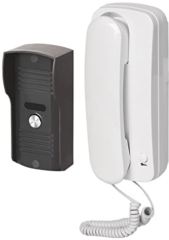 EMOS Juego de intercomunicador para Puerta de Audio con Apertura de Puerta, diseño Elegante, fácil de Usar