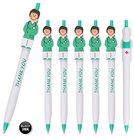 Sikao Niedliche Krankenschwester Kugelschreiber“Thank You”Geschenke für Krankenschwestern und medizinisches Personal, CNA Krankenpflege-Woche-Geschenke, Arzt (Grau 36er Pack)