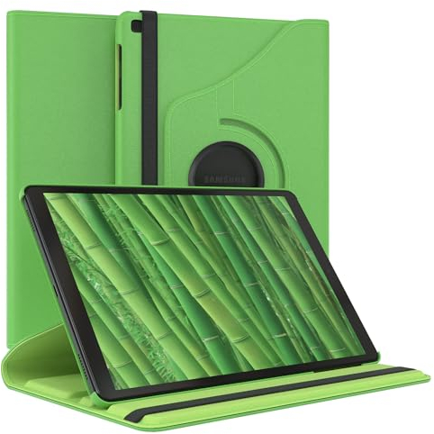 EAZY CASE - Tablet Hülle für Samsung Galaxy Tab A 10.1 2019 Schutzhülle 10.1 Zoll Smart Cover Tablet Case Rotationcase zum Aufstellen Klapphülle 360° drehbar mit Standfunktion Tasche Kunstleder Grün