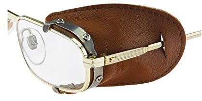Seitenschutz aus Leder - doppelt genäht (Braun)