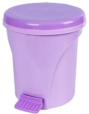 SXXYXH Poubelle à pédale, Poubelle Robuste de 7,5 L avec Conception hygiénique à pédale, évite la Propagation des germes pour Les cosmétiques de la Cuisine et de la Salle de Bain,Violet