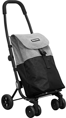 Playmarket Go Four- Carro de Compra Ligero,plegabley con Ruedas Convertibles de 4 a 2, Capacidad 43L