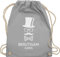 Turnbeutel Rucksack - JGA Junggesellenabschied Männer - Bräutigam Gang Hipster Team Groom - Unisize - Hellgrau - herren junggesellen turnsack jungesellenen rucksaecke hochzeit gym bag polter
