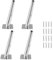 Seimneire Möbelbeine, 20,3 cm, schräge, konische Metallbeine, Chrom, Mitteljahresstil, Möbelfüße Tischfüße Tischfuß für Sofa, Schrank, Tisch, Stuhl, Couch, Ottoman, Heimprojekte, 4 Stück