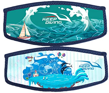 Easnea Innovative Scuba Concepts Tauchmaske Strap Wrapper Wassersport Schnorcheln Maske Strap Cover Schutz Haar Strap Zubehör Island