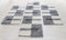 Carpettex Bettumrandung Schlafzimmer 3teilig Shaggy Teppich Hochflor Kariert Design Hellgrau Bettset:2 mal 60x110 + 1 mal 80x250 - Bettvorleger Schlafzimmer Läufer Set Flauschig Bettumrandung Teppich