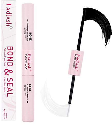 FADLASH Wimpern Kleber Bond & Seal für Cluster DIY Wimpernkleber Wimpern Einzeln Lash Kleber Bond und Seal Super Starker Halt 48-72 Stunden Wasserdicht 5ml 0.17oz