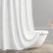 Awellife Boho-Duschvorhang-Set – Premium-Qualität, strapazierfähiges Baumwoll-Leinen, modernes Bauernhaus, Shabby-Chic-Duschvorhang, Bohemian-Landhaus-Badezimmer-Dekor, 183x183 cm, cremefarben